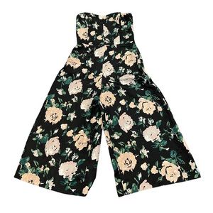 NWT Club Monaco Silk and Wool Floral wide leg Jumpsuit